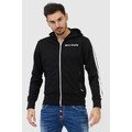 PALM ANGELS Czarna bluza męska z lampasami i kapturem, Wybierz rozmiar S