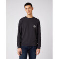WRANGLER LS BIKER TEE MĘSKA KOSZULKA Z DŁUGIM RĘKAWEM FADED BLACK W7K5D3XV6 112141569