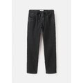 MANGO KIDS - Jeansy comfy ze sznurkiem black denim - 13-14 lata - Dzieci
