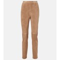'S Max Mara Amleto suede slim pants