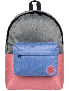Damski plecak Roxy Sugar Baby Colorblock 16l - szary/niebieski/czerwony