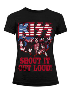 Koszulka metal damskie Kiss - Shout It Out Loud - HYBRIS - ER-5-KISS002-H68-4-BK