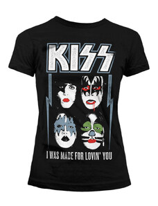 Koszulka metal damskie Kiss - I Was Made For Lovin' You - HYBRIS - ER-5-KISS011-H71-5-BK