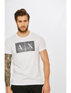 Armani Exchange t-shirt bawełniany kolor biały z nadrukiem 8NZTCK Z8H4Z NOS