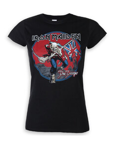 Koszulka metal damskie Iron Maiden - Trooper Red Sky - ROCK OFF - IMTEE71LB