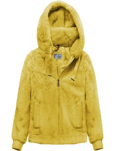 Libland Pluszowa kurtka z kapturem żółta (2019)