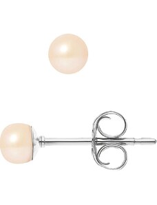 Pearline Kolczyki-wkrętki z perłami w kolorze jasnoróżowym