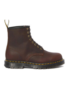 Dr. Martens 1460 Winter Grip Leather Ankle Boots Mężczyźni - Obuwie Dr. Martens - Burgundowy - DM24038247-3