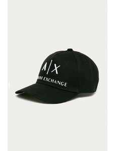 Armani Exchange czapka kolor czarny z aplikacją 954039 CC513 NOS