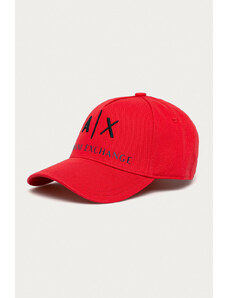 Armani Exchange czapka kolor czerwony z aplikacją 954039 CC513 NOS