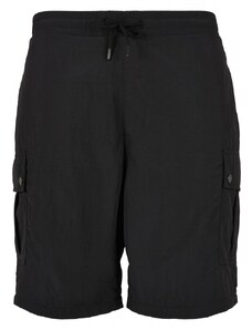 URBAN CLASSICS Nylon Cargo Shorts - black
