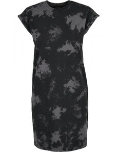 URBAN CLASSICS Ladies Bleached Dress - black/grey