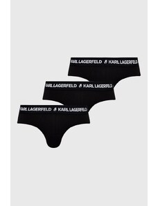 Karl Lagerfeld Slipy (3-pack) 211M2103 męskie kolor czarny