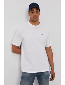 Levi's T-shirt A0637.0000 męski kolor biały gładki