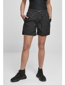 URBAN CLASSICS Ladies Crinkle Nylon Shorts - black
