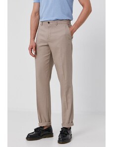 Sisley Spodnie męskie kolor szary proste
