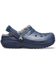 Buty dziecięce Crocs CLASSIC LINED ciemnoniebieski/szary