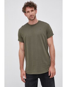 G-Star Raw t-shirt bawełniany D16396.B353 kolor zielony