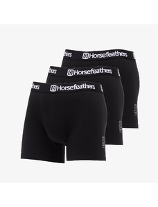 Bokserki Horsefeathers Dynasty 3Pack Boxer Shorts Black