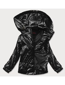6&8 Fashion Błyszcząca kurtka damska czarna (2021-02)