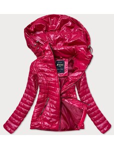 ATURE Błyszcząca kurtka damska czerwona (6380)