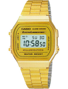 Męskie zegarki Casio A 168G-9 Gold