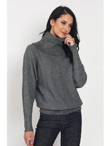 ASSUILI Sweter w kolorze antracytowym