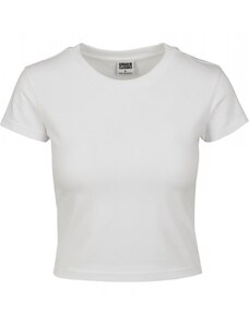 URBAN CLASSICS Ladies Stretch Jersey Cropped Tee - white