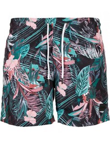 Męskie szorty kąpielowe Urban Classics Pattern Swim Shorts - dark flower aop