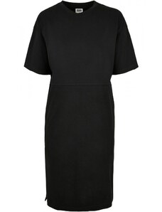 URBAN CLASSICS Ladies Organic Oversized Slit Tee Dress - black
