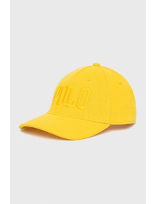 Polo Ralph Lauren czapka 710865187001 kolor żółty gładka