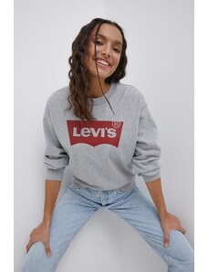 Levi's bluza bawełniana damska kolor szary z nadrukiem 18686.0012-Greys
