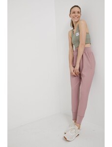 Eivy spodnie damskie kolor różowy gładkie