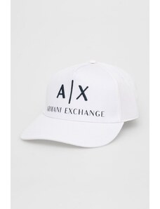 Armani Exchange czapka kolor biały z aplikacją 954039 CC513 NOS