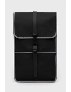 Rains plecak 14090 Backpack Reflective kolor czarny duży gładki 14090.70-BlackRefle