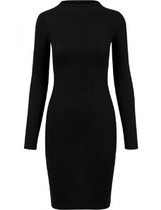 URBAN CLASSICS Ladies Rib Dress - black