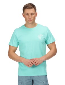 T-shirt męski Regatta CLINE VI turkusowy