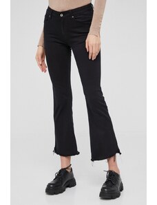 Answear Lab jeansy damskie kolor czarny dopasowane medium waist