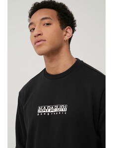 Napapijri bluza męska kolor czarny z nadrukiem NP0A4GBF0411-001
