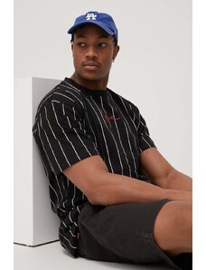 Karl Kani t-shirt bawełniany kolor czarny z aplikacją