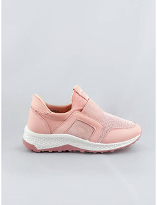 COLIRES Wsuwane buty damskie z gumką różowe (c1003)