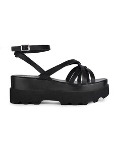Altercore sandały DOLO damskie kolor czarny na platformie