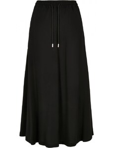 URBAN CLASSICS Ladies Viscose Midi Skirt - black