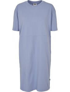 URBAN CLASSICS Ladies Organic Oversized Slit Tee Dress - violablue