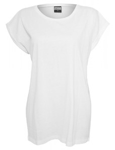 URBAN CLASSICS Ladies Extended Shoulder Tee - white