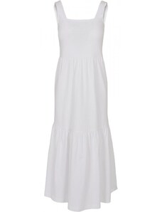URBAN CLASSICS Ladies 7/8 Length Valance Summer Dress - white
