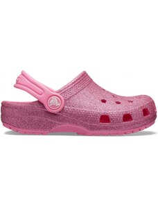 Buty dziecięce Crocs CLASSIC GLITTER różowe