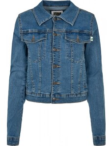 Damska kurtka dżinsowa Urban Classics Ladies Organic Denim Jacket - niebieska