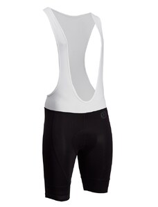 Męskie spodnie rowerowe Silvini Fortore Bib czarno-białe