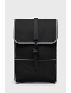 Rains plecak 14080 Backpack Mini Reflective kolor czarny duży gładki 14080.70-BlackRefle